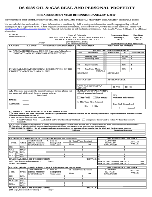 DS 658S OIL & GAS REAL AND PERSONAL PROPERTY