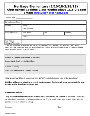 Heritage Elementary (1/10/18-2/28/18)