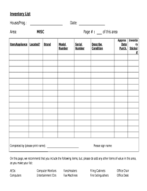 Area:MISCPage # : of this area