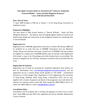 The HKIE Geotechnical Division 29th Annual Seminar