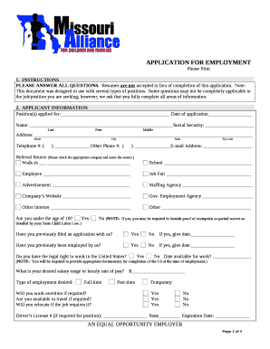 Note:This document was designed to use with several types of positions