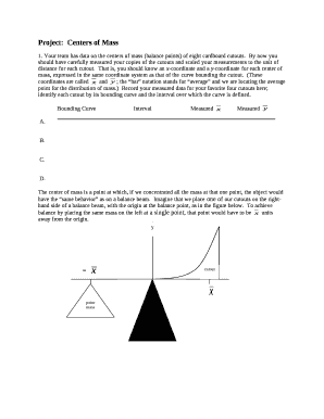 Project:Centers of Mass
