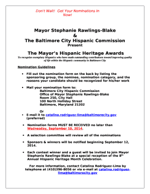 The Mayors Hispanic Heritage Awards