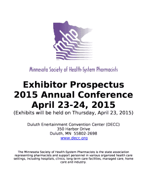 (Exhibits will be held on Thursday, April 23, 2015)