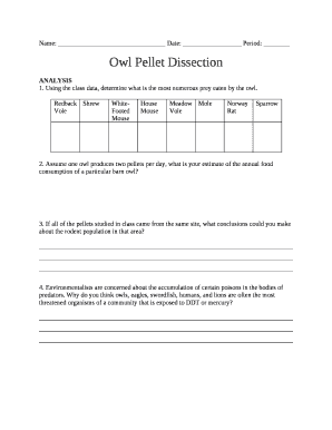 Owl Pellet Dissection
