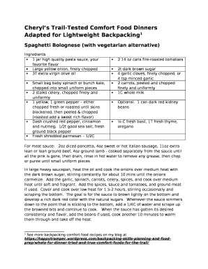Cheryls Trail-Tested Comfort Food Dinners Adapted for Lightweight Backpacking1