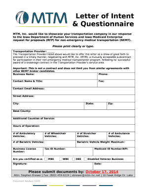 Would like to showcase your transportation company in our response to the Iowa Department of Human Services and Iowa Medicaid Enterprise request for proposals (RFP) for non-emergency medical transportation (NEMT)