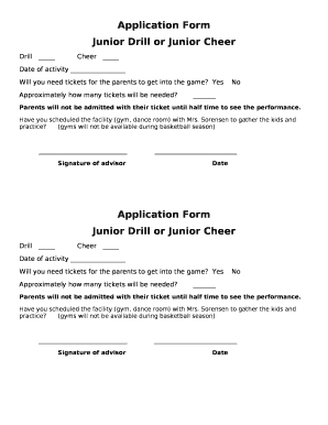 Junior Drill or Junior Cheer