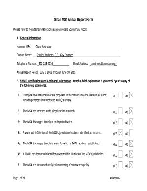 Name of MS4: City of Avondale
