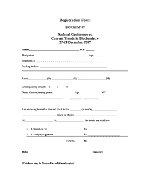 Current Trends in Biochemistry