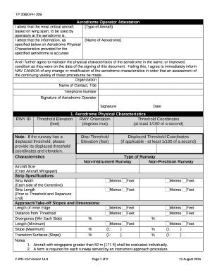Aerodrome Operator Attestation