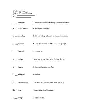 Chapter 3 Vocab Matching