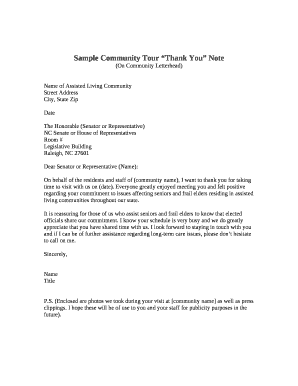 community letterhead