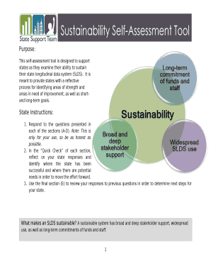 This self-assessment tool is designed to support states as they examine their ability to sustain their state longitudinal data system (SLDS)