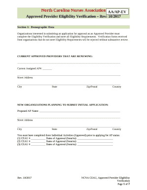 Organizations interested in submitting an application for approval as an Approved Provider must complete the Eligibility Verification and meet all Eligibility Requirements