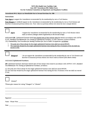 June 2017 Amendment 99-2 Ballot Form