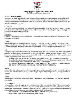 Guidelines and Student Agreement