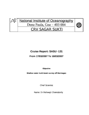 Cruise Report: SASU -131