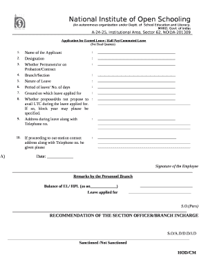 Cancellation of Admission & Refund Policy: The National ... - NIOS