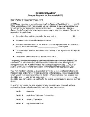 Dear (Partner of Independent Audit Firm):