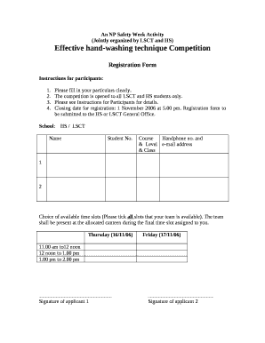 An NP Safety Week Activity