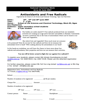 Antioxidants and Free Radicals