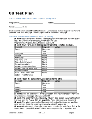 08 Test Plan