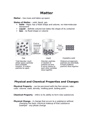Matter has mass and takes up space