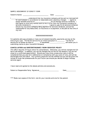 assignment of benefits c