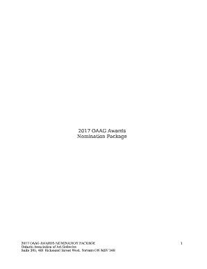 Filling in the Nomination Forms