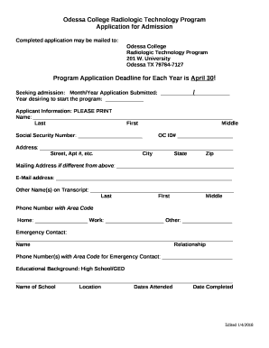 Odessa College Radiologic Technology Program