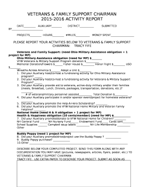 VETERANS & FAMILY SUPPORT CHAIRMAN