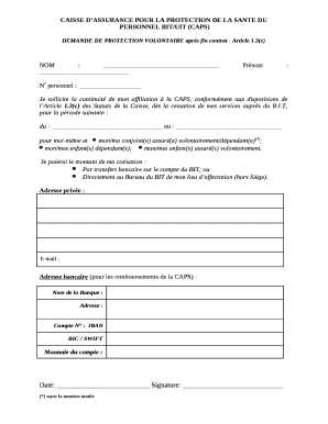 CAISSE DASSURANCE POUR LA PROTECTION DE LA SANTE DU