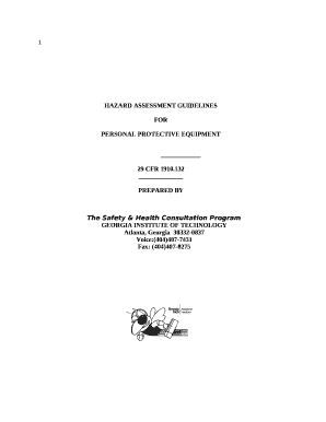 PPE HAZARD ASSESSMENT SURVEY