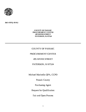 Bid # RFQ-18-012