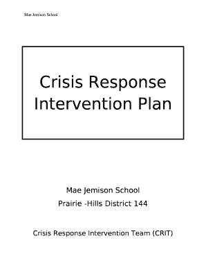 Crisis Response Intervention Plan