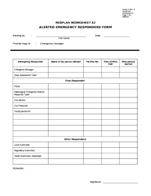 RESPLAN WORKSHEET A2