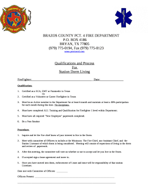 Qualifications and Process