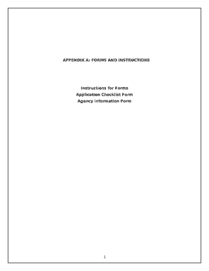 APPENDIX A: FORMS AND INSTRUCTIONS