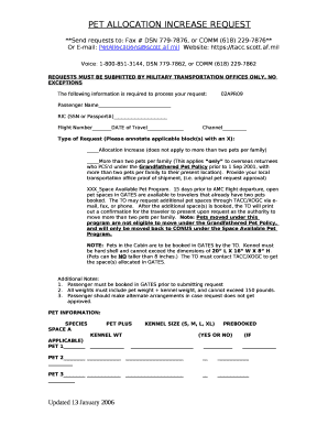 REQUESTS MUST BE SUBMITTED BY MILITARY TRANSPORTATION OFFICES ONLY, no exceptions