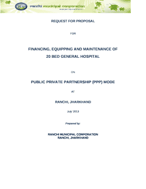 FINANCING, EQUIPPING AND MAINTENANCE OF