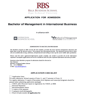 The admission process favors those who are academically strong, ambitious, entrepreneurial and willing to move up the career ladder after graduation
