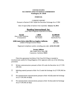 Date of report (Date of earliest event reported):January 14, 2014