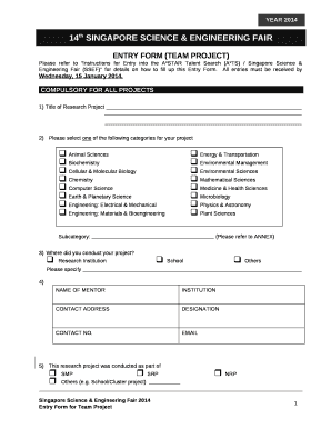 14th SINGAPORE SCIENCE & ENGINEERING FAIR
