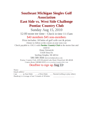 Southeast Michigan Singles Golf Association