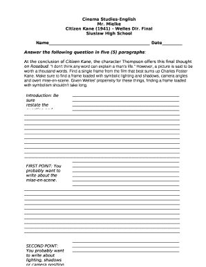 Cinema Studies-EnglishMr