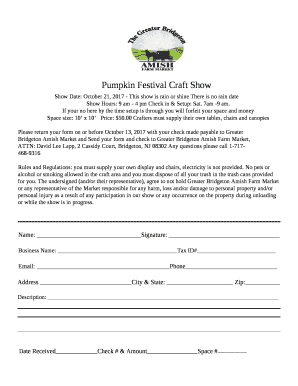 Pumpkin Festival Craft Show