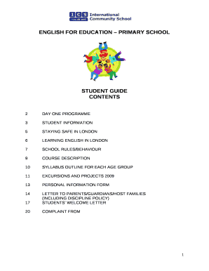 ENGLISH FOR EDUCATION PRIMARY SCHOOL