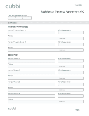 Residential Tenancy Agreement VIC