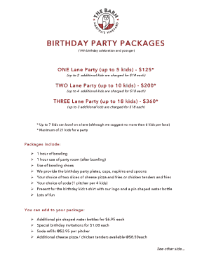 (14th birthday celebration and younger)